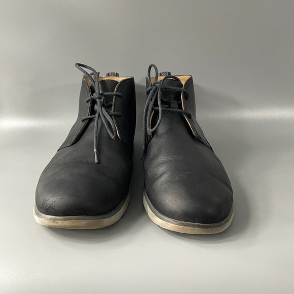 UGG Black Leather Freamon Waterproof Chukka, Men\'s Size 13 main image 5